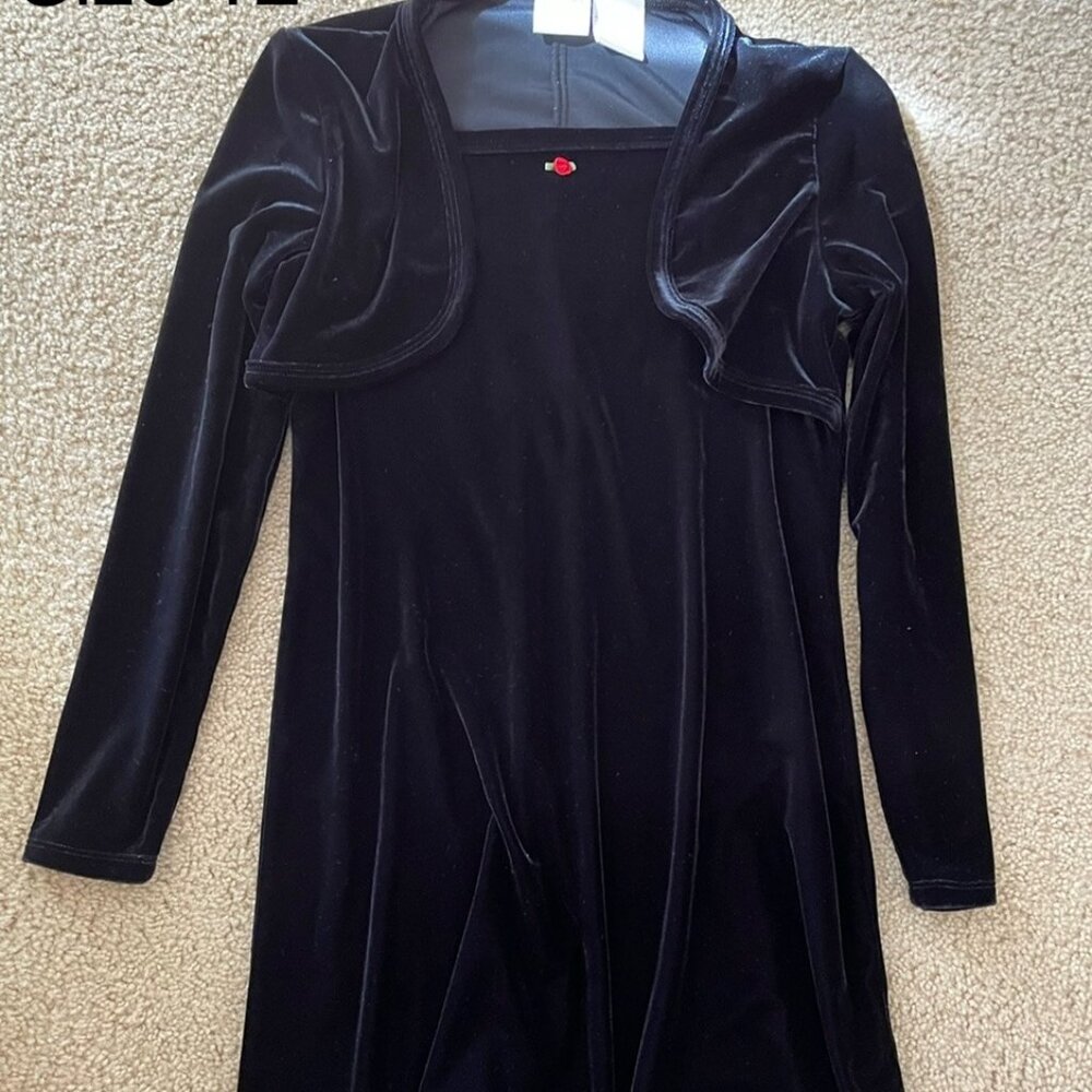 Girls NEW MOVES black dress - 12